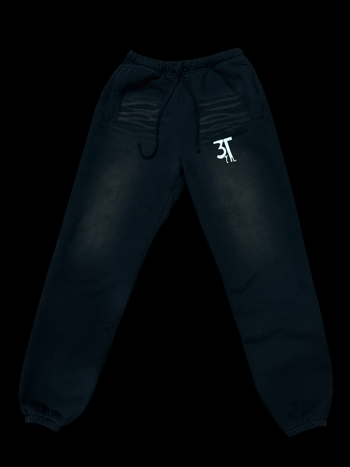 Monkey Washed Pants - Black