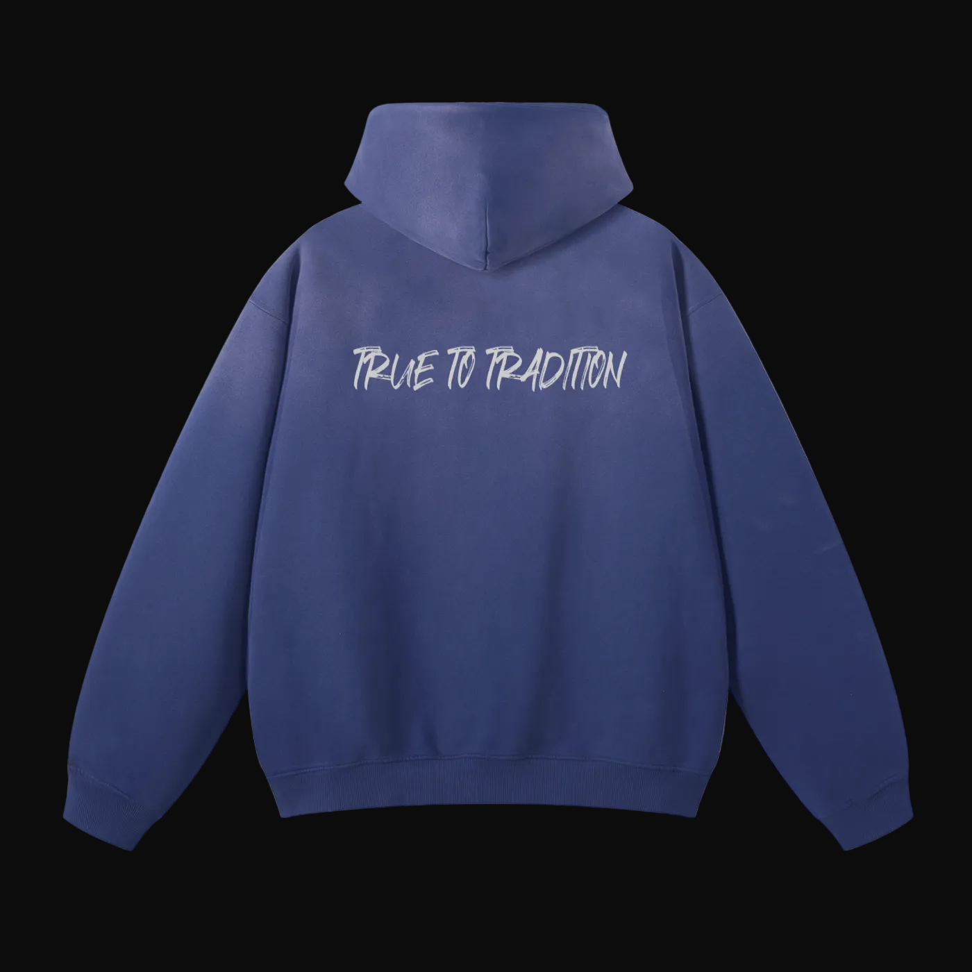 Monkey Washed Hoodie - Royal Blue