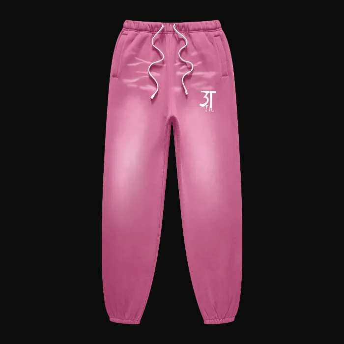 Monkey Washed Pants - Rose Pink