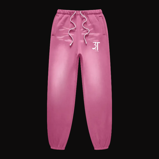 Monkey Washed Pants - Rose Pink