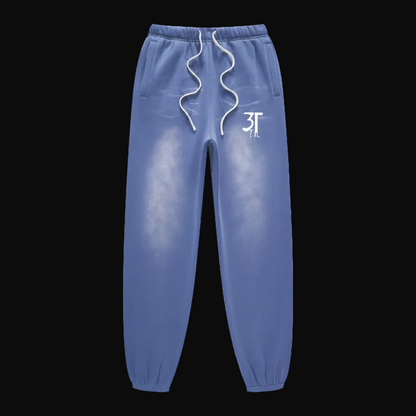 Monkey Washed Pants- Denim Blue