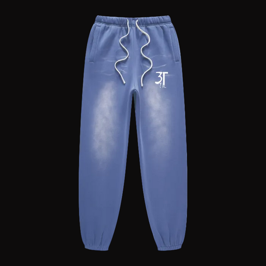 Monkey Washed Pants- Denim Blue
