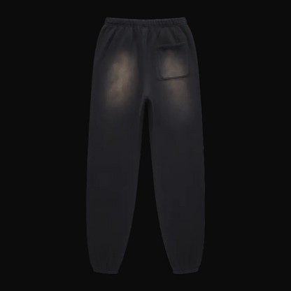 Monkey Washed Pants - Black (Bleached)