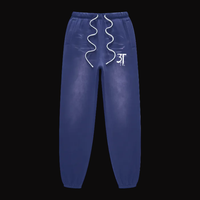 Monkey Washed Pants - Royal Blue