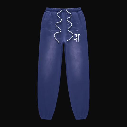 Monkey Washed Pants - Royal Blue