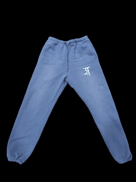 Monkey Washed Pants- Denim Blue