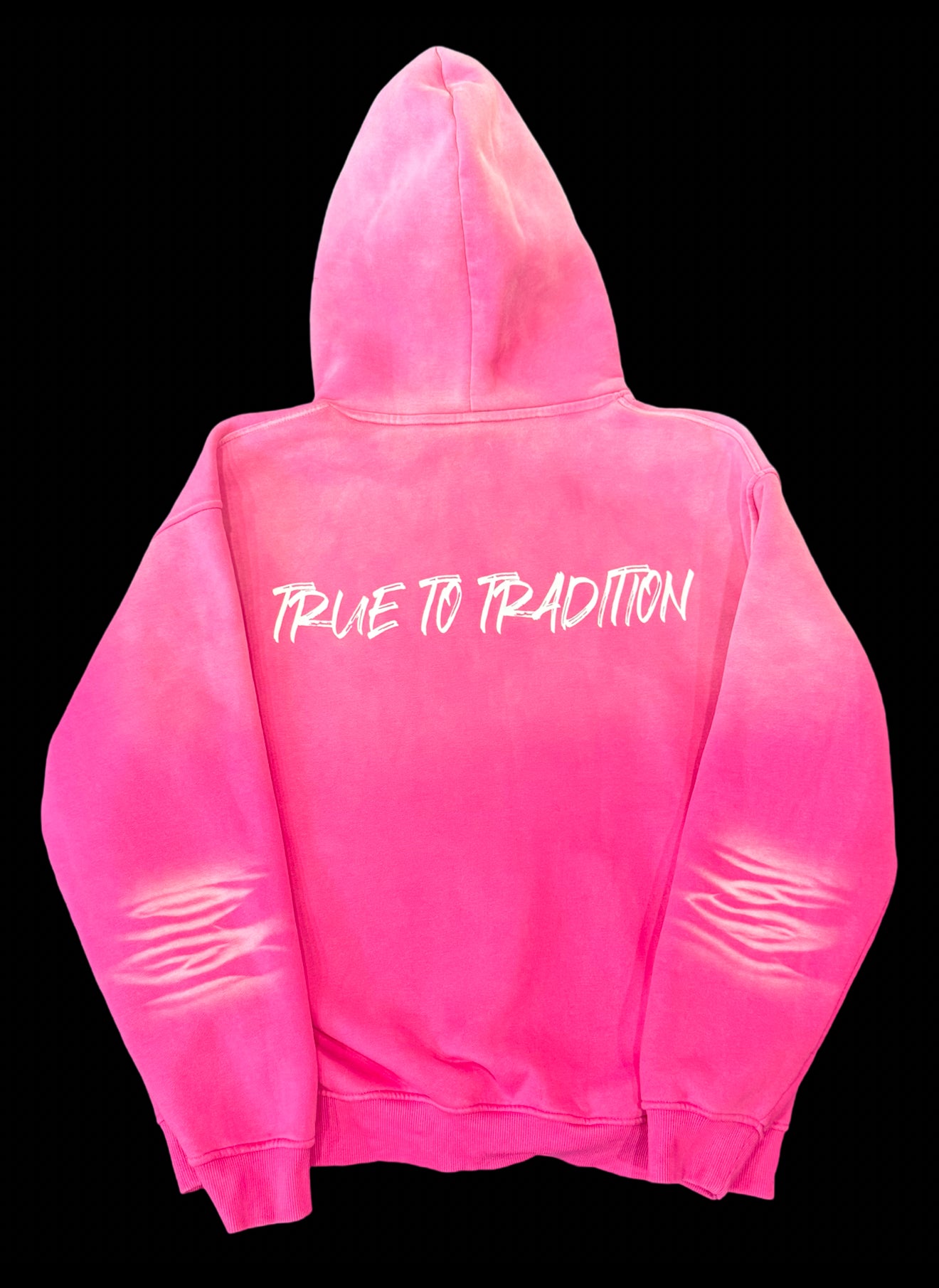 Monkey Washed Hoodie - Rose Pink